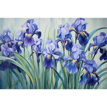 Acrylic Iris Flower canvas